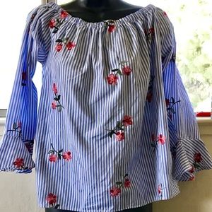 Off the shoulder floral top